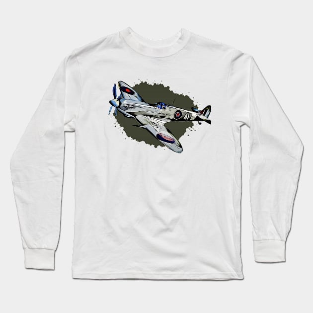 Spitfire Long Sleeve T-Shirt by OzInke